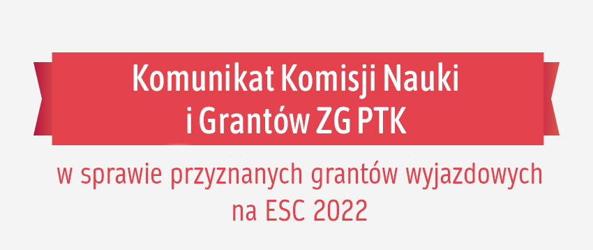 Komunikat w sprawie przyznanych grantów wyjazdowych na ESC 2022